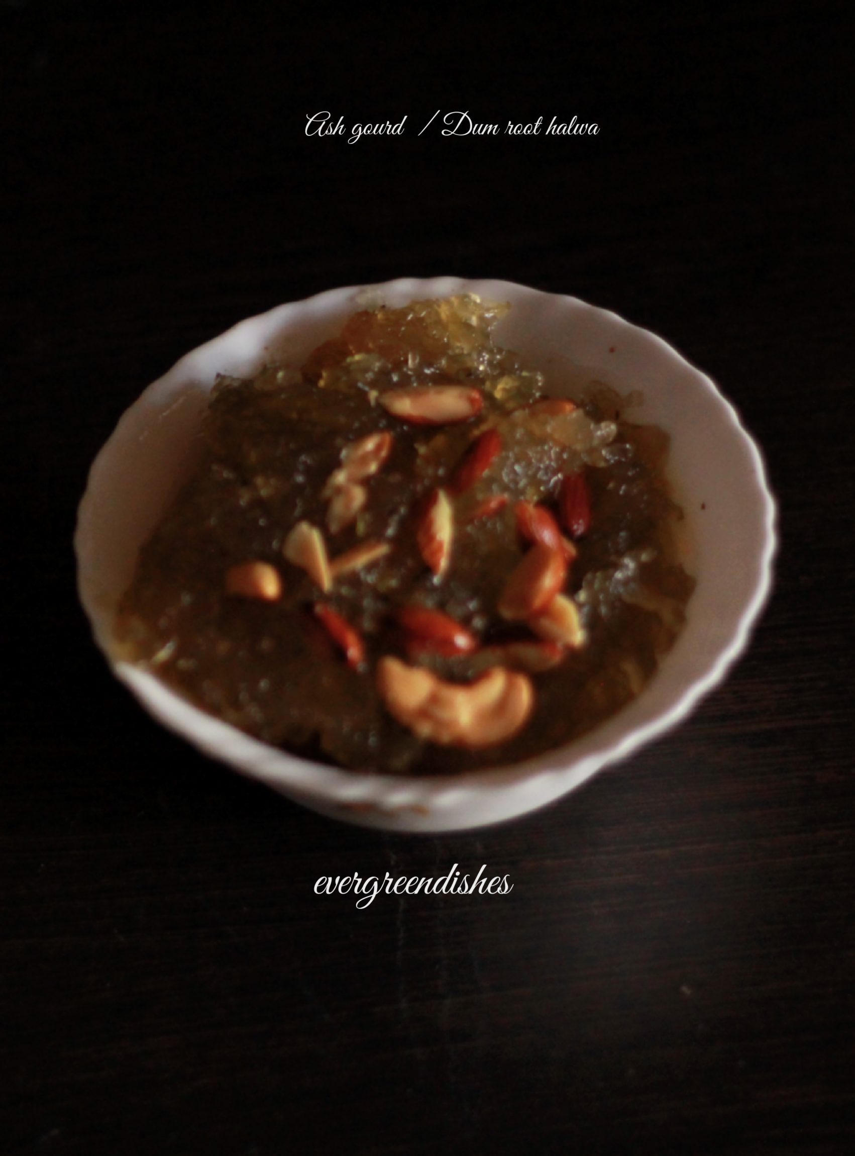 ash gourd halwa /dum root halwa