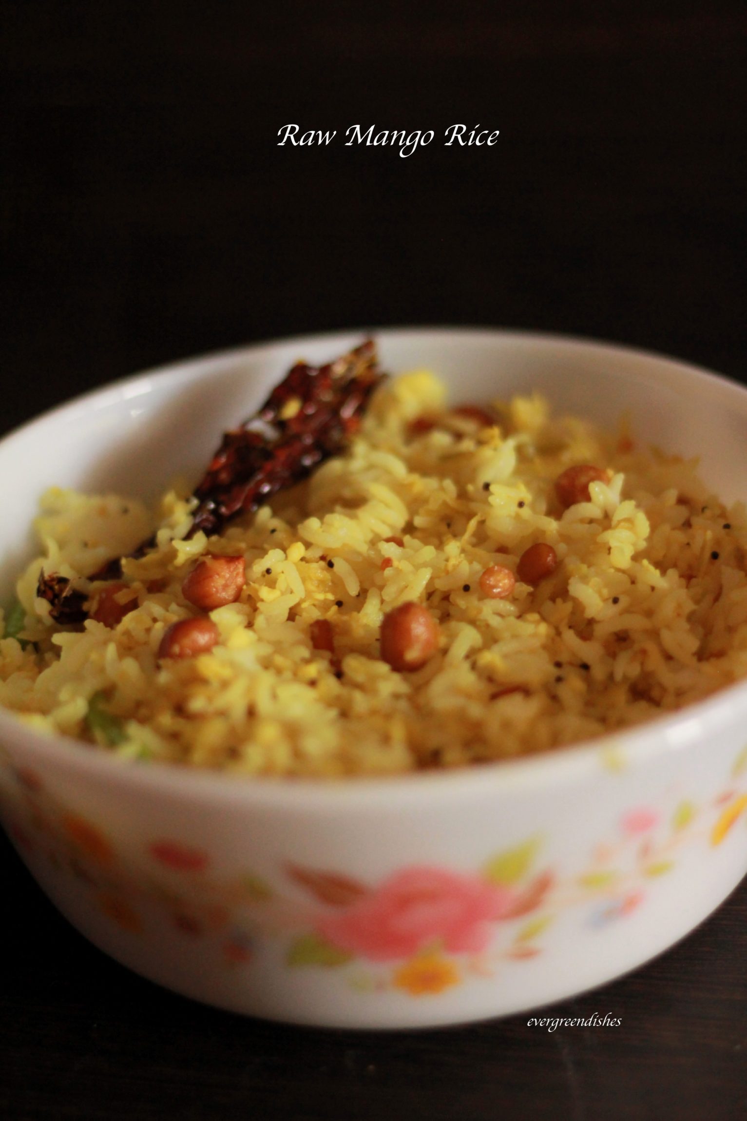 raw mango rice, mavina kayi chitranna