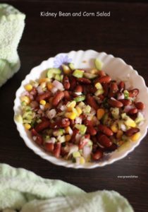 kidney bean and corn salad