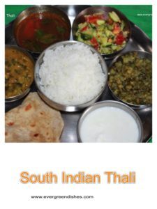 south indian thali