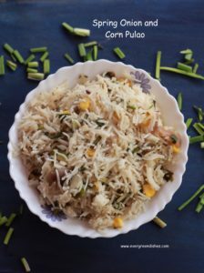 spring onion pulao
