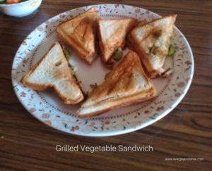 grilled vegetable sandwich