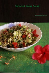 sprouted moong salad