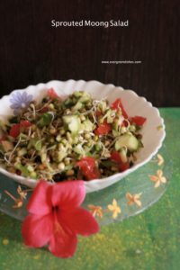 sprouted moong salad