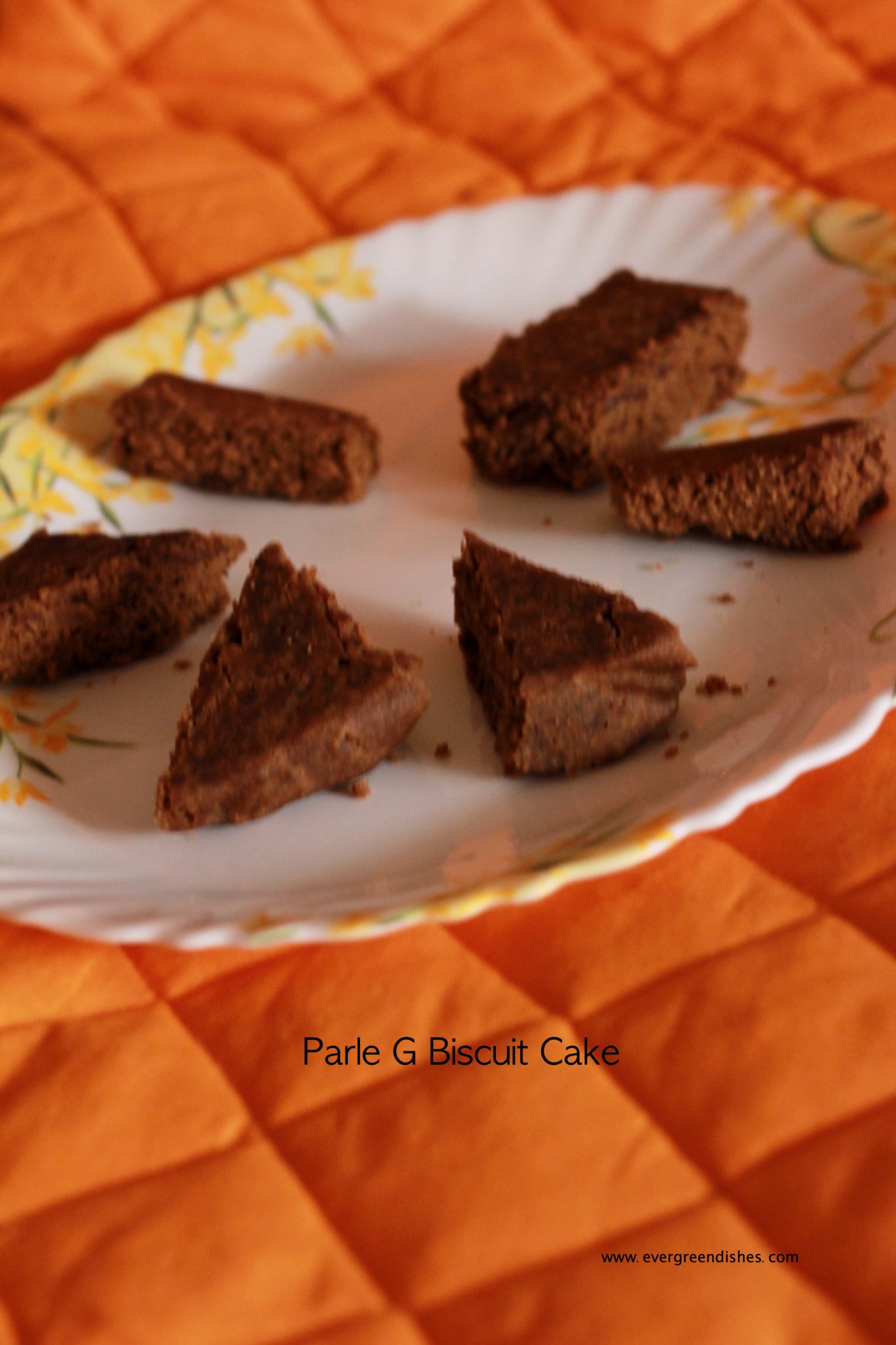 Parle G biscuit cake