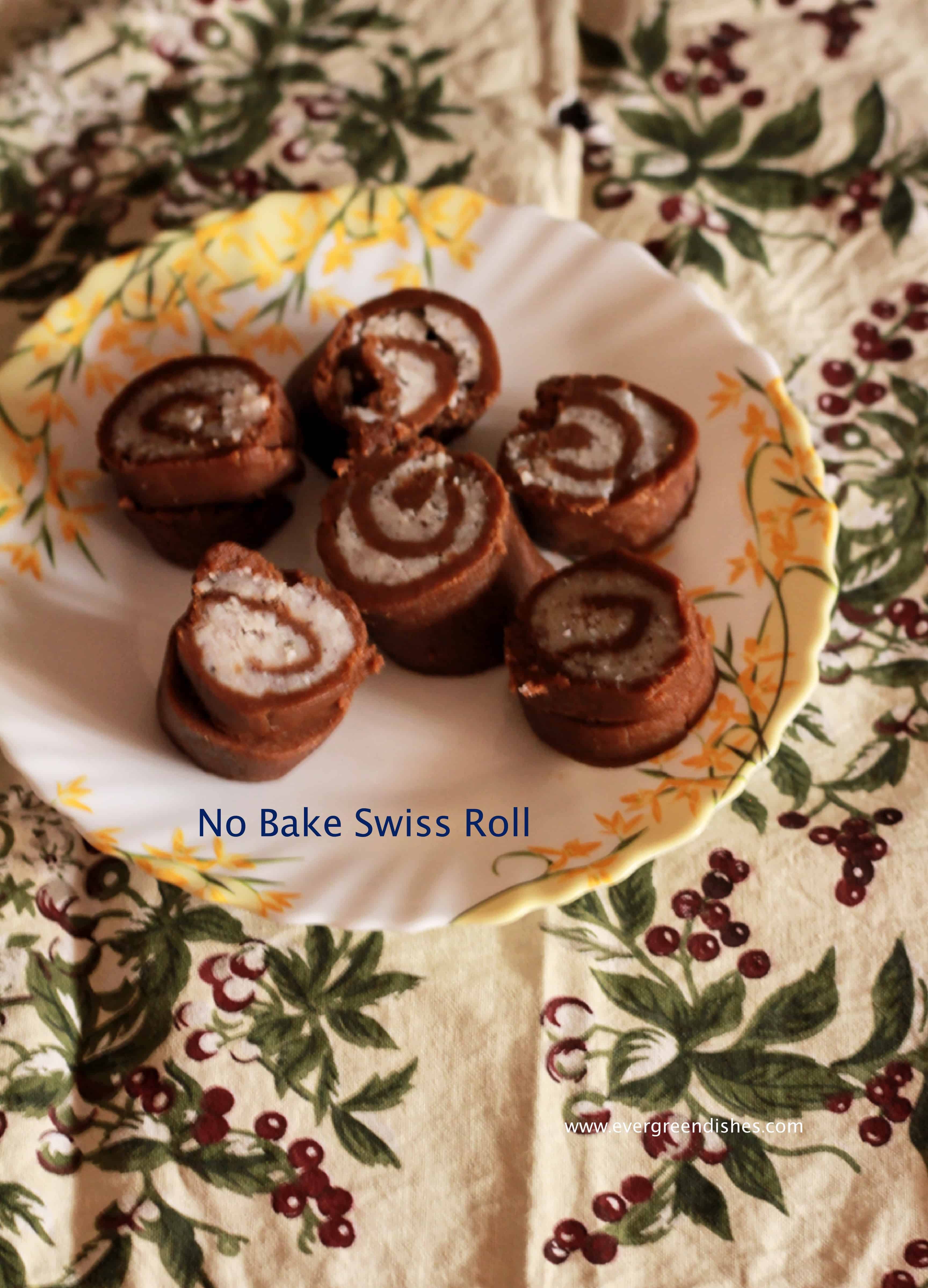 No Bake Swiss Roll