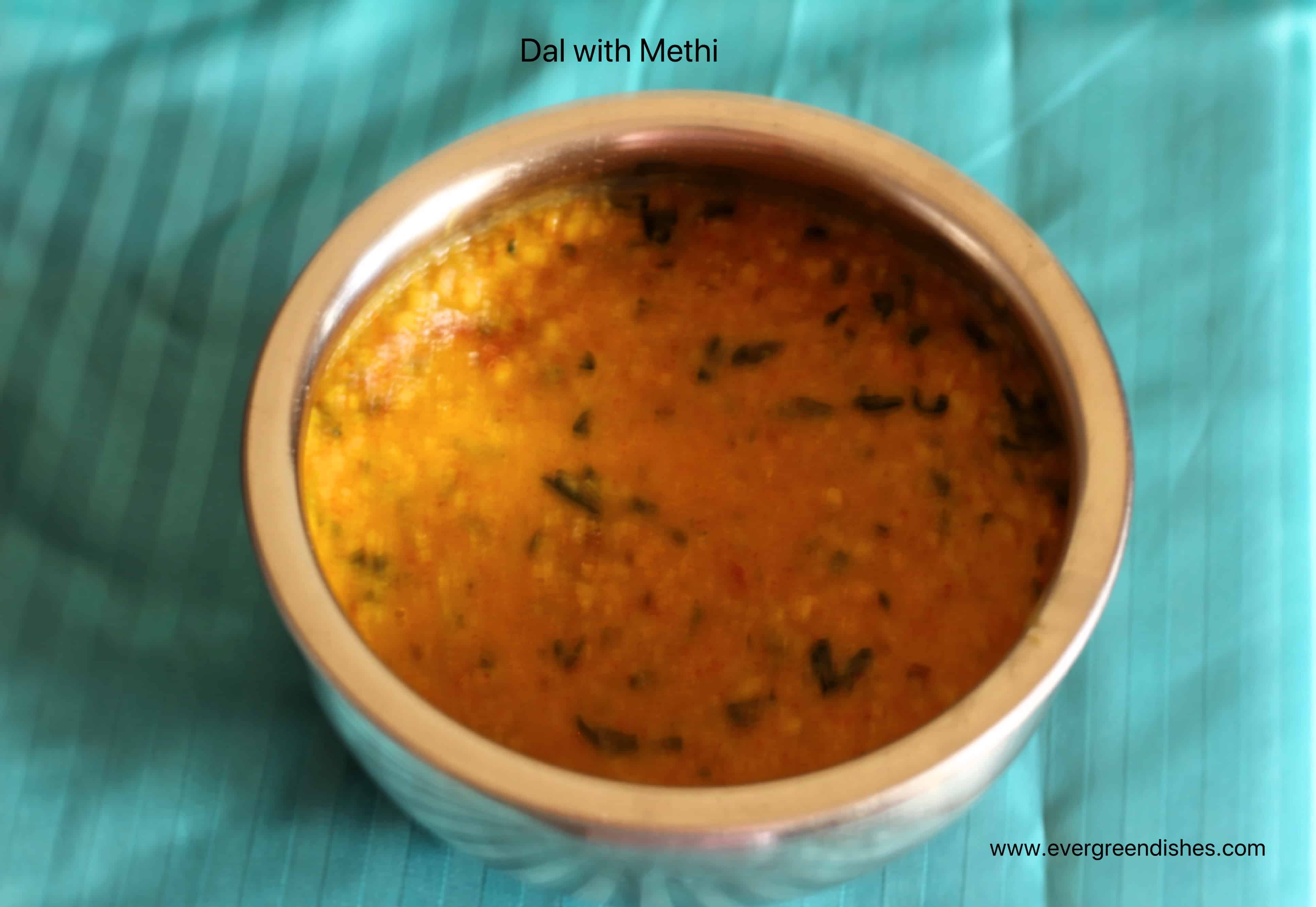 Dal with Methi
