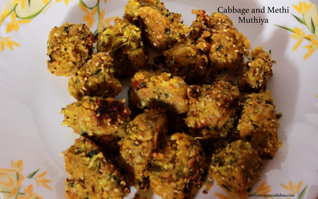 Cabbage and Methi Muthiya | Gujarati cuisine
