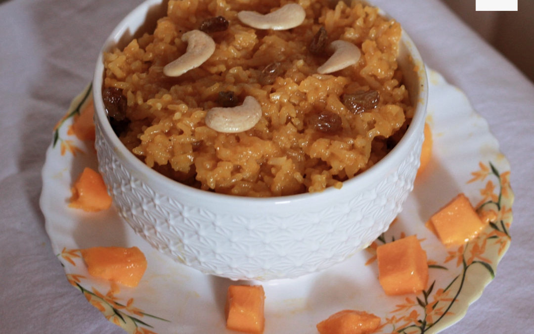 Sweet Mango Rice / Amba Bhaat | Maharashtian cuisine