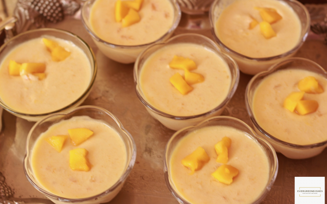 Mango Panna Cotta  | Italian dessert