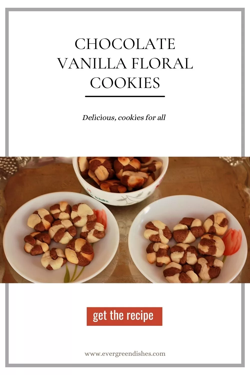 chocolate vanilla floral cookies chocolate vanilla floral cookies