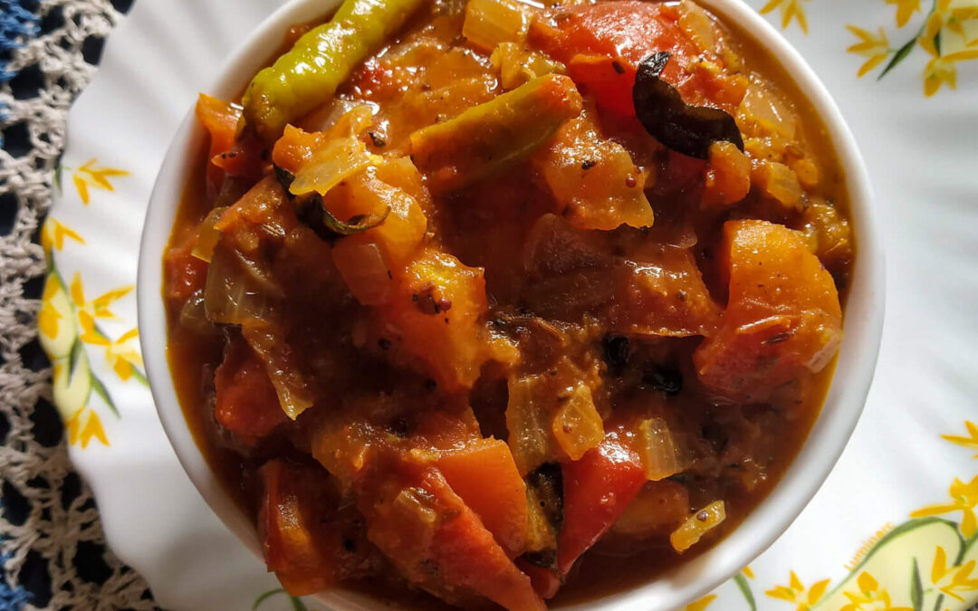 Kashmiri Tomato Chutney | Spicy Tomato Chutney Recipe