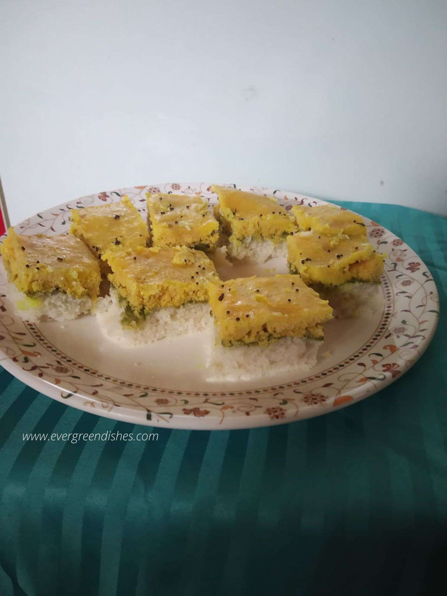 tri-colour dhokla