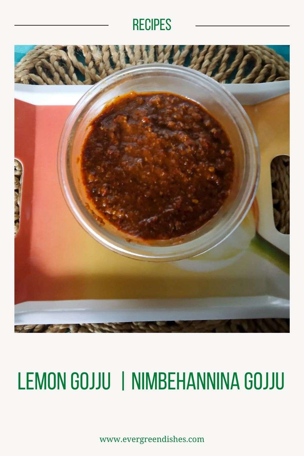 lemon gojju | nimbe hannina gojju 