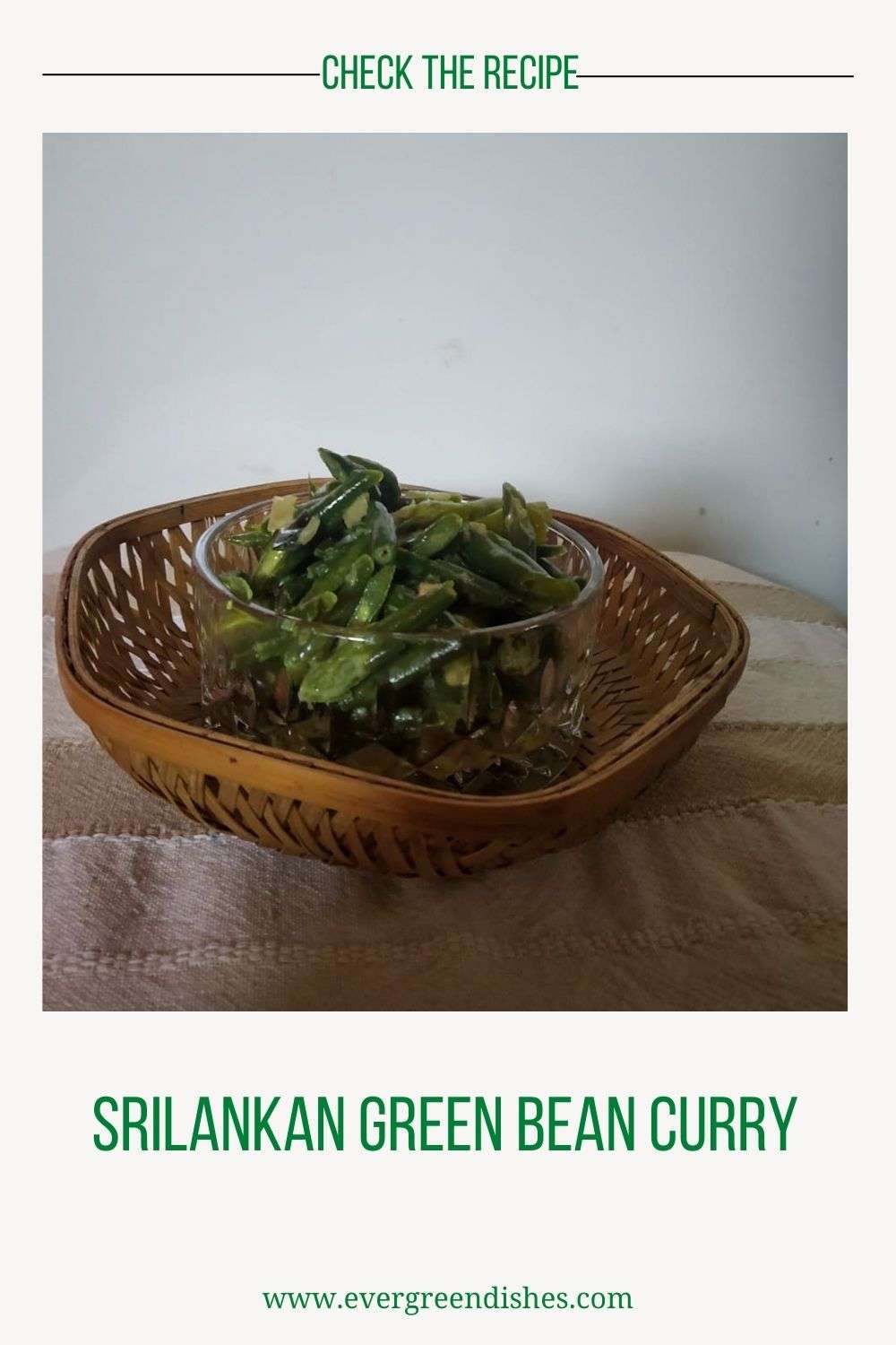srilankan green bean stir fry a bowl of srilankan green bean stir fry