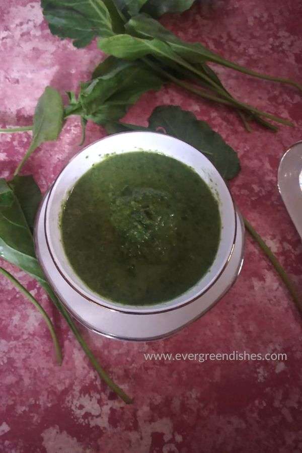 palak soup / spinach soup