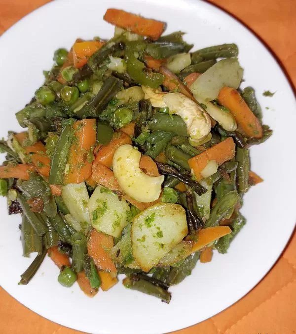 Tri-colour stir fry for Independence Day