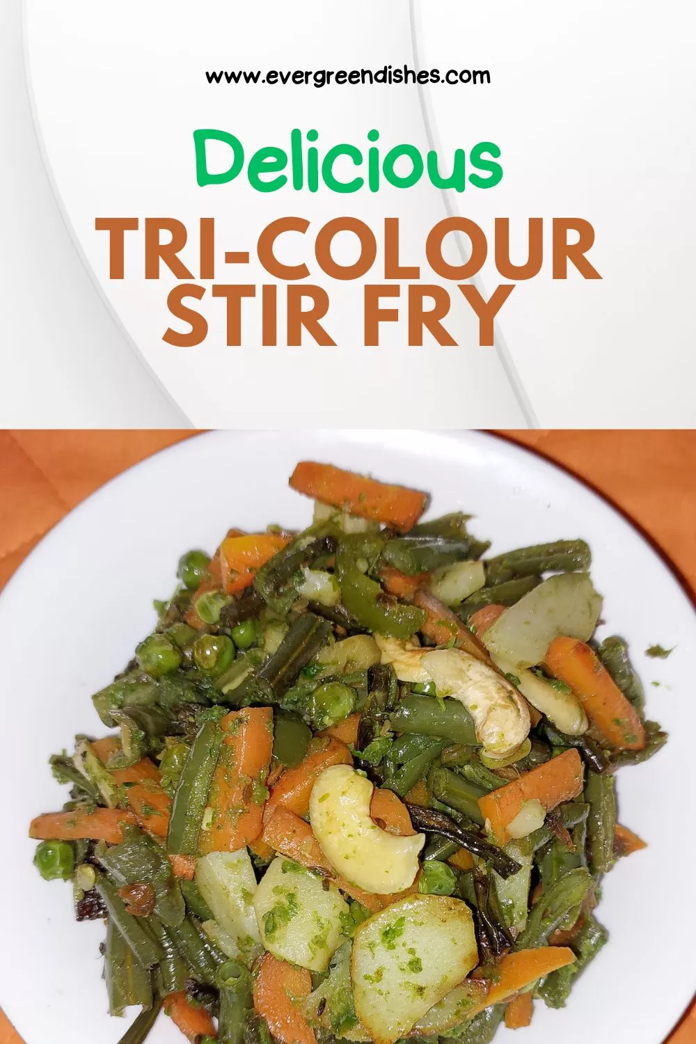 tri-colour stir fry