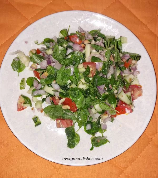 Fresh Fenugreek salad | Hasi menthe kosambri