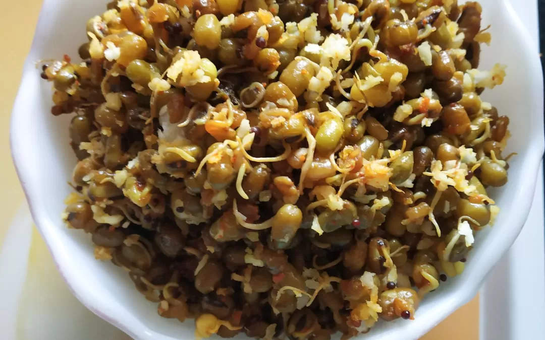 Sprouted Moong Methi Stir Fry