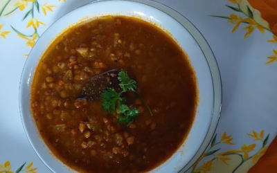 Whole Masoor Curry | Vegan and Gluten-Free Brown Lentil Dal